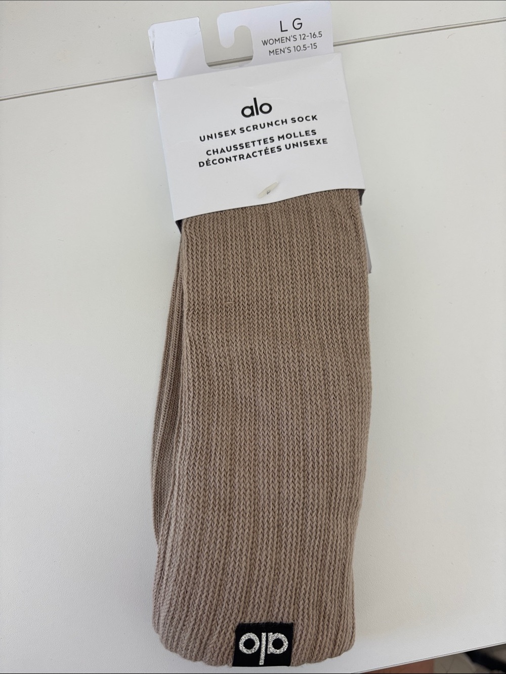 ALO Yoga Unisex Scrunch Sock - Tan
